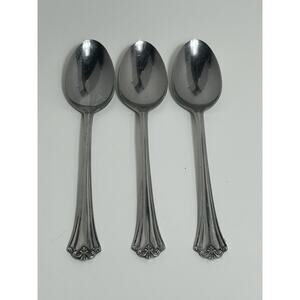 L'AMOUR By Reed & Barton Stainless Soup Spoons Set Of 3